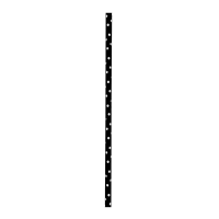 Polka dot black and white paper straw