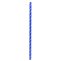 Polka dot blue and white paper straw