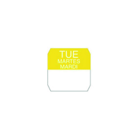 Water-soluble sticker roll tuesday (yellow)