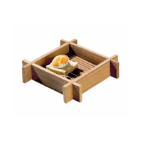 "Hanako" Mini square woven bamboo tray