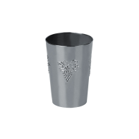 Silver PS plastic cup with grape design 250ml 78mm  H80mm