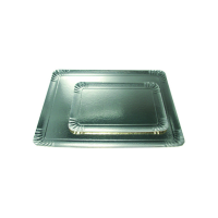 Silver cardboard tray