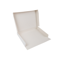 White cardboard lunch box    H60mm