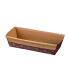 Brown microflute cardboard baking mold 195x94mm H45mm