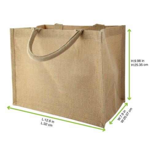 Sac Cabas En Jute Brun 320X200X250Mm - X30 Pcs