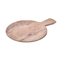 Round melamine wood decor board with handle