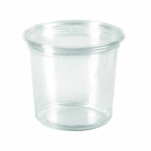 Pot Deli rond PLA transparent 700ml 121mm  H69mm