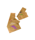 Kraft brown paper bread bag with purple design 240x110mm H490mm