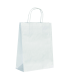 White paper carrier bag with twisted handles  220x100mm H290mm