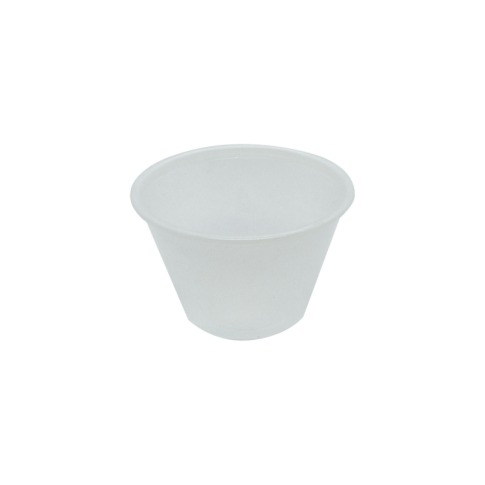 Pot plastique PS translucide    H40mm