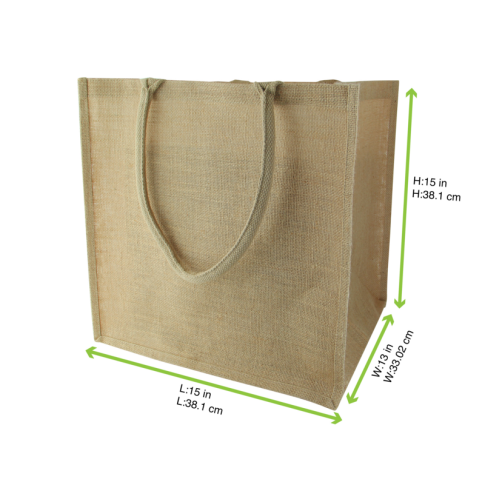 Sac Cabas En Jute Brun 380X330X380Mm - X20 Pcs