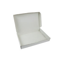 Boîte traiteur lunch carton microcannelé blanc 42 x 28 x 6 cm