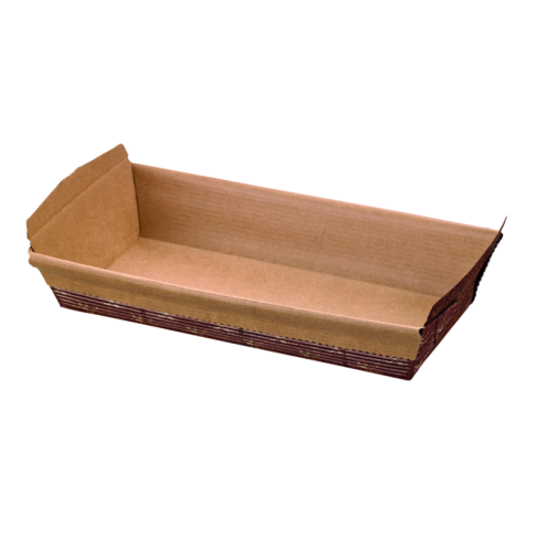 Brown microflute cardboard baking mold