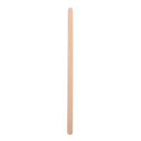 Wooden coffee stirrer with rounded end