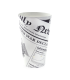White newsprint closeable perforated snack cup   H157mm 480ml