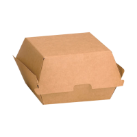 Boîte burger carton kraft brun    H80mm