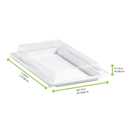 Clear PET lid "Atlas" tray