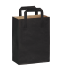 Kraft brown recycled paper carrier bag with black printing 180x85mm H230mm
