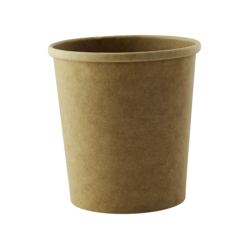 Kraft cardboard cup for hot and cold foods