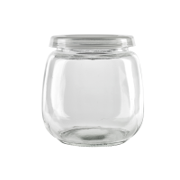 Bocal En Verre Sphérique Avec Bouchon En Pp -300Ml X60Pcs