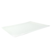 Plateau rectangulaire blanc en pulpe "BioNchic"  390x290mm