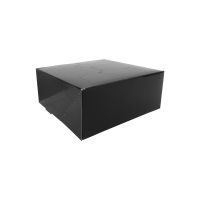 Boîte pâtissière carton noir 14 x 14 cm