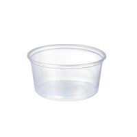 Pot à sauce rond transparent en plastique PS 74ml 62mm