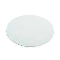 Round white card with scalloped edges170mmH0,4mm