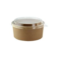 "Buckaty" round kraft cardboard salad bowl 750ml 145mmH60mm