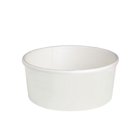 "Buckaty" round white cardboard salad bowl 750ml dia142mm H68mm