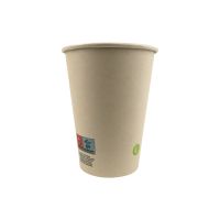 Bamboo fiber cup with PE lamination H110mm 350ml