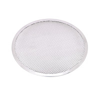 Grille à pizza ronde aluminium à fond ajouré  H4mm