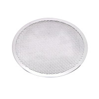 Grille à pizza ronde aluminium à fond ajouré  H4mm