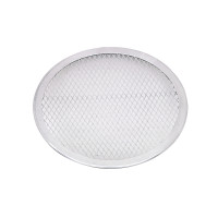 Grille à pizza ronde aluminium à fond ajouré  H4mm