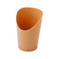Kraft wrap cup with 6 holes for ventilation  H118mm 220ml