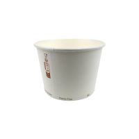 White soup cup with "Nature" designH80mm 470ml