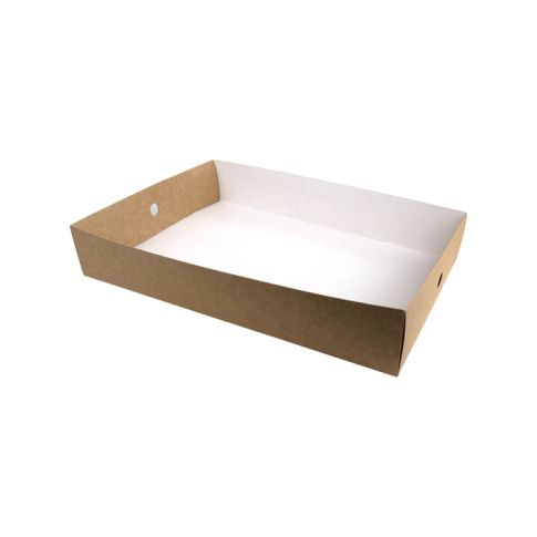 Plateau en carton kraft 450x308mm H79mm