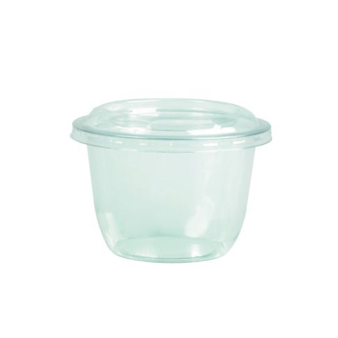 Pot à dessert en plastique PET transparentH52mm 230ml