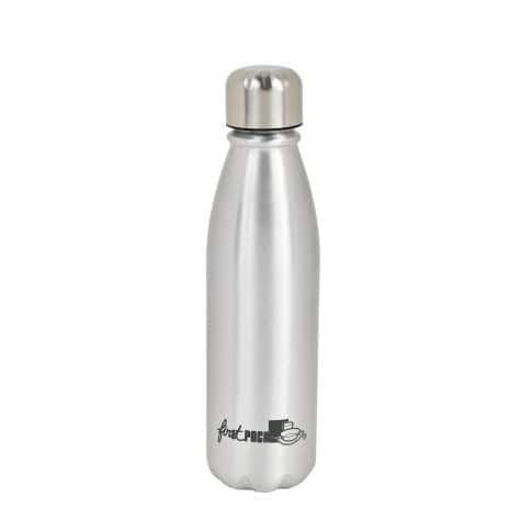 Bouteille à eau en aluminium avec bouchon métal   H245mm 500ml