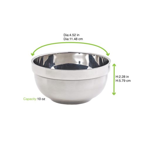 NOXBOX Stainless steel Bowl H58mm 310ml