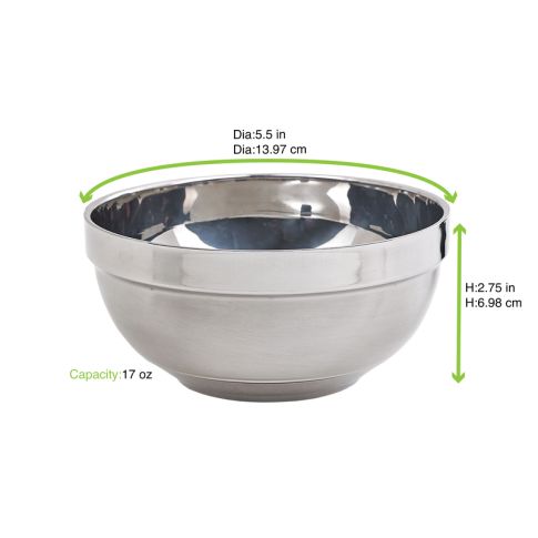 NOXBOX Stainless steel Bowl H70mm 500ml