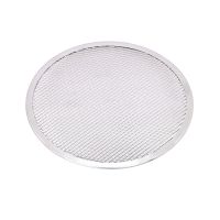 Grille à pizza ronde aluminium à fond ajouréH4mm