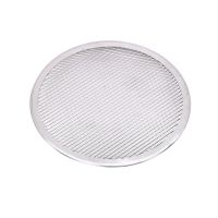 Grille à pizza ronde aluminium à fond ajouréH4mm