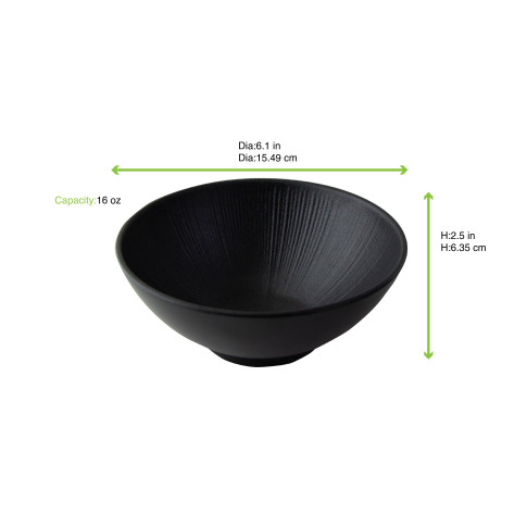 Black Phoenix reusable black bowl   H62,5mm 500ml