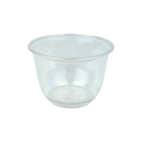 Pot à dessert en plastique PET transparent  H52mm 230ml