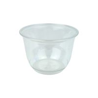 Clear round PET plastic dessert cup H79mm 300ml