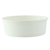 "Buckaty" round white cardboard salad bowl   H50mm 580ml