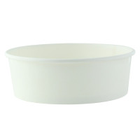 "Buckaty" round white cardboard salad bowl   H50mm 580ml