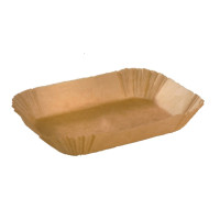 Oval brown silicone paper baking case  155x75mm H57mm