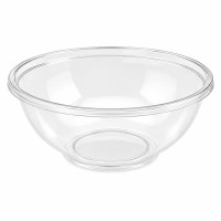 Crystal PET plastic salad bowl  H116mm 4500ml